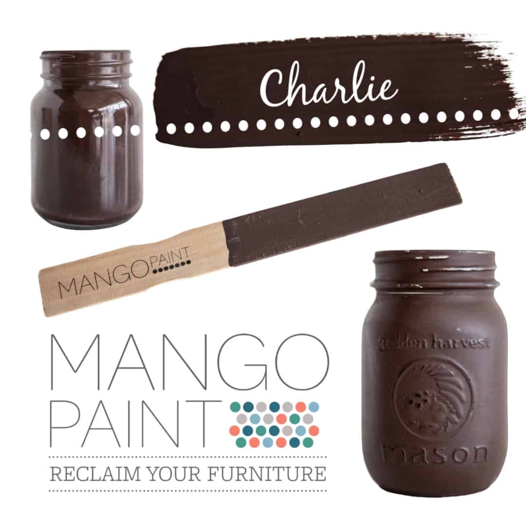 Collage of items painted in Mango Paint colour Charlie
