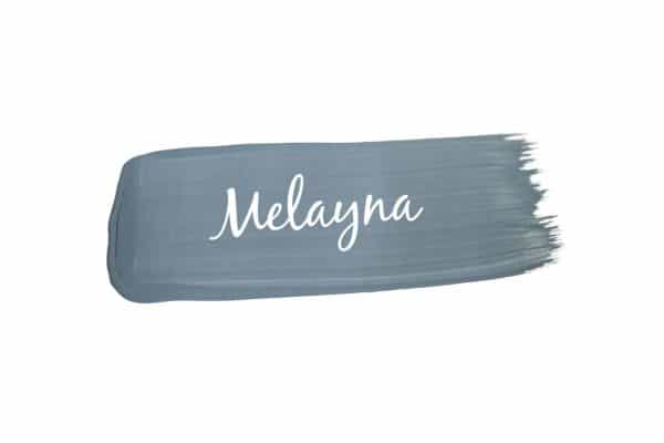 paint swoosh of Mango Paint colour Melayna