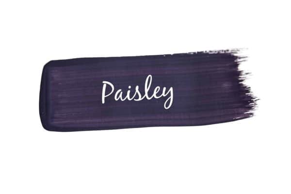 paint swoosh of Mango Paint colour Paisley