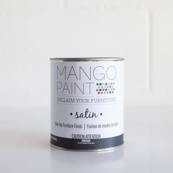 Quart can of Mango Paint Table Top Finish Satin