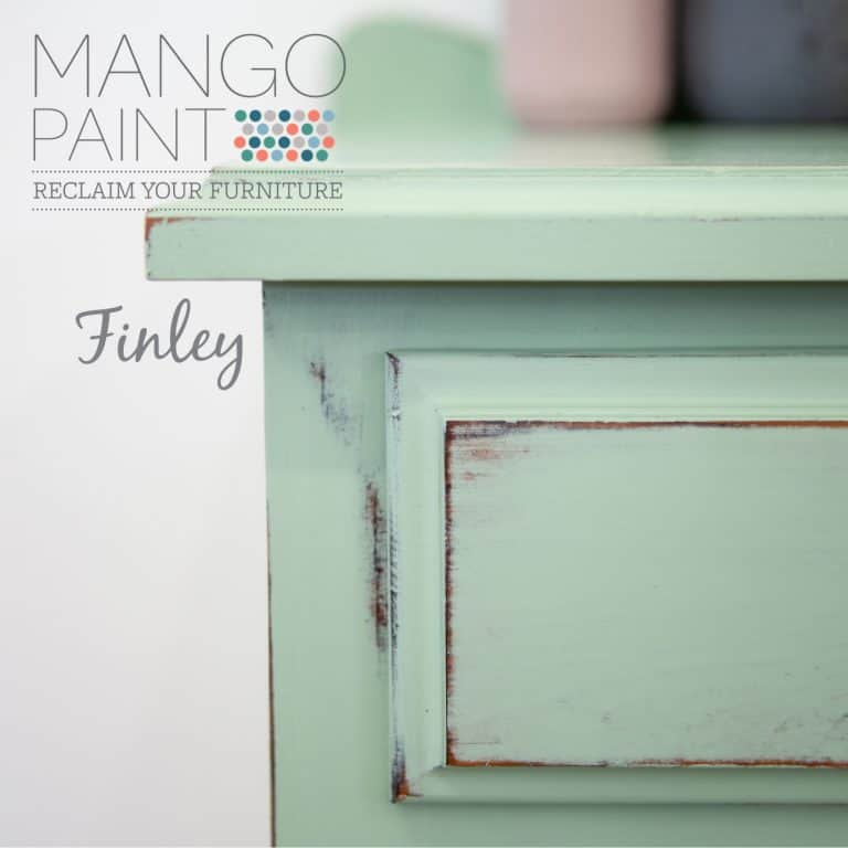 Mango painted in Finley and distressed bedside table